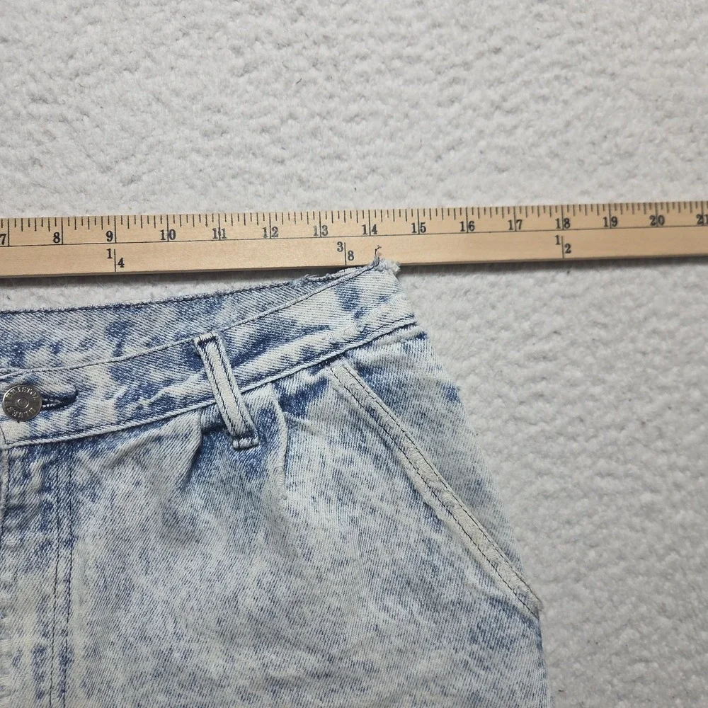VTG 80s Bristol Blues Mom Jean Shorts Acid Stonewash High Rise Size 28 Wiskerd